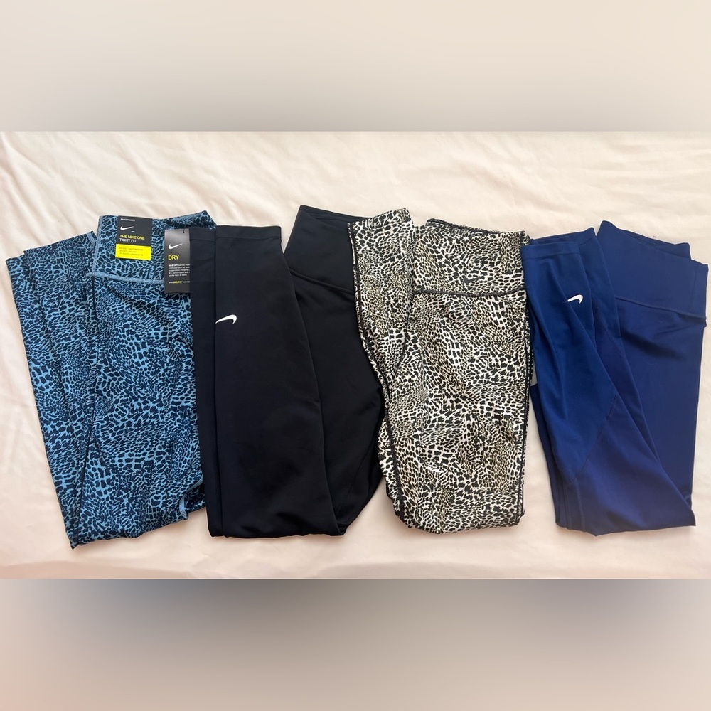 Women’s Bundle NIKE Dri Fit Leggings NWT/LIKE NEW Sz M gym yoga